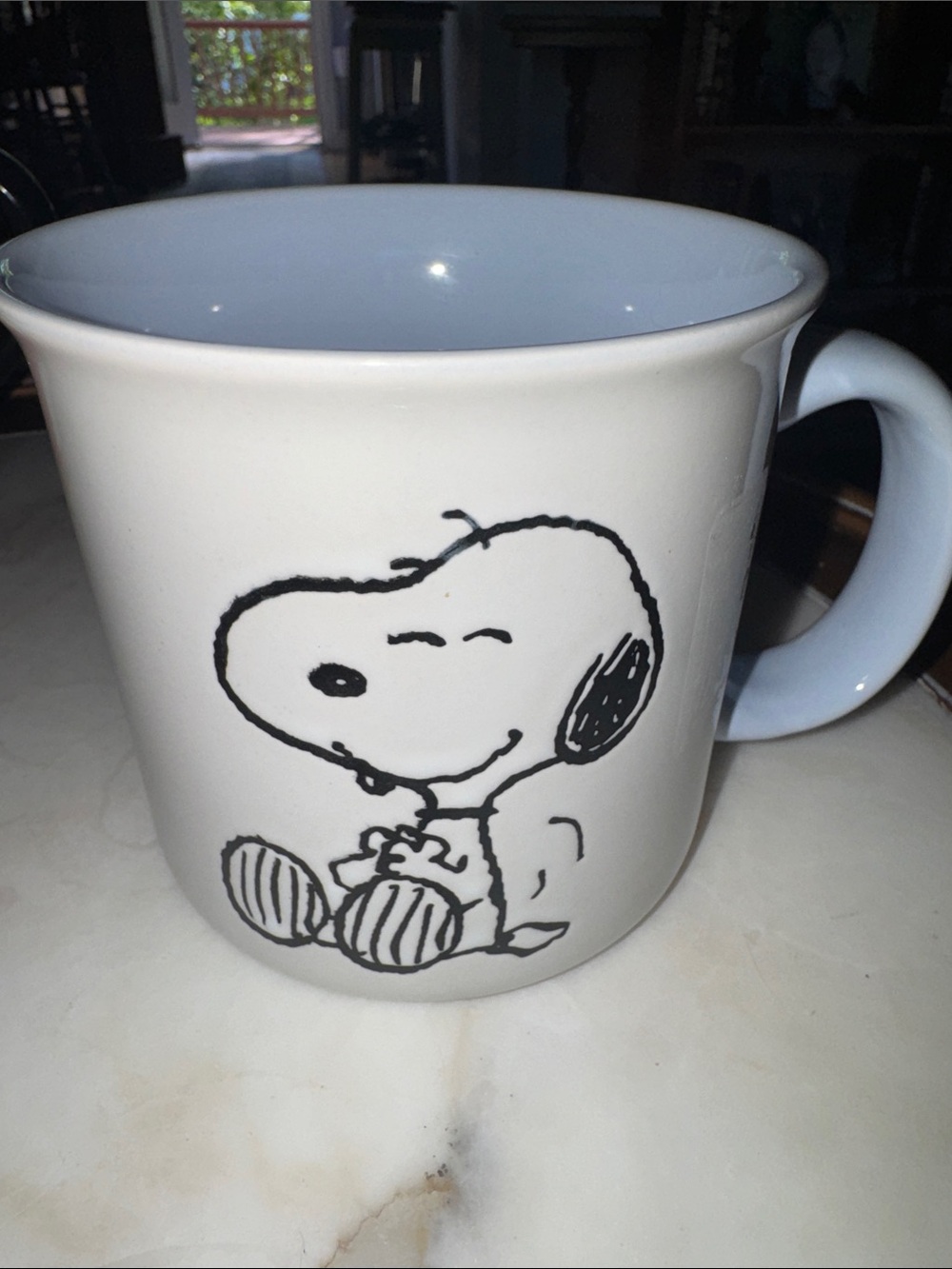 Peanuts White Ceramic Mug with Classic Logo